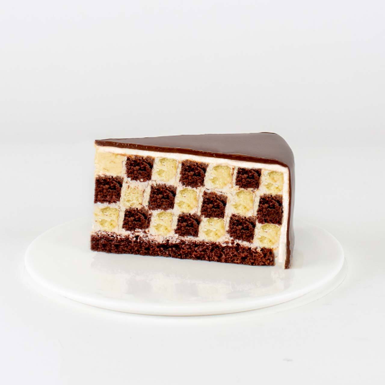 Vanilla chocolate checker board cake Recipe by Hauwa Musa - Cookpad